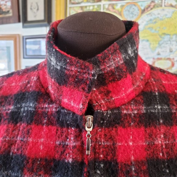 Vintage Plaid Zip Up Jacket - Picture 4 of 8